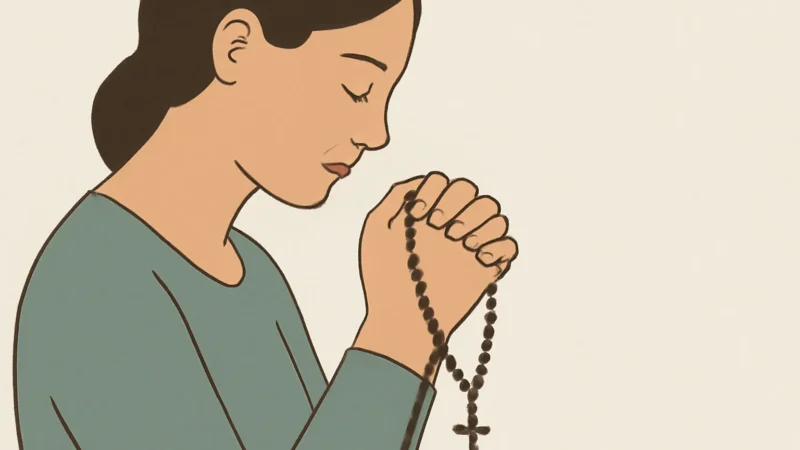 Cómo rezar el rosario una sola persona: guía práctica para rezar en solitario