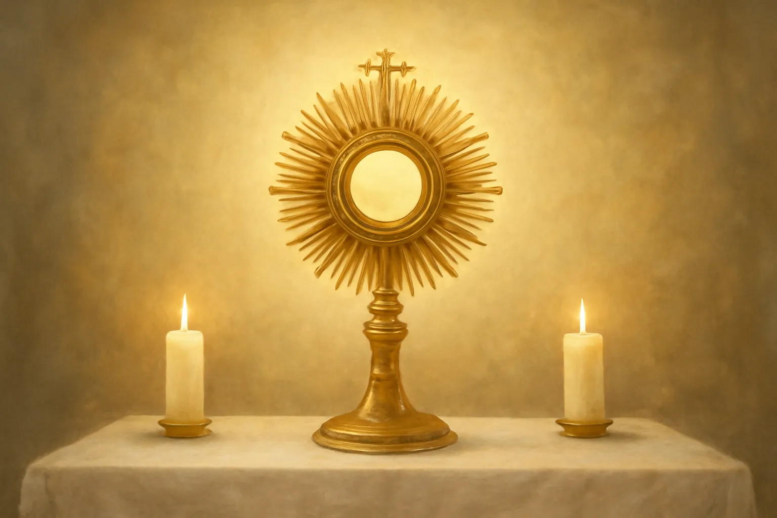 Oración al Santísimo Sacramento del Altar: Bendito Sea Dios