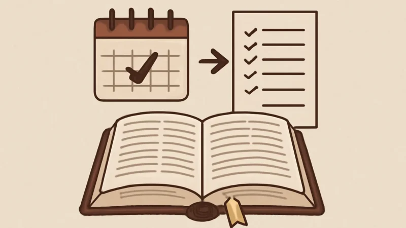 Plan para leer la Biblia en un año: guía completa diaria y calendario de lectura