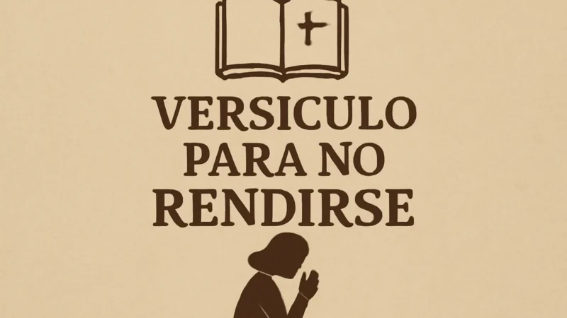 Versiculo para no rendirse: 7 pasajes que te darán fortaleza para seguir adelante